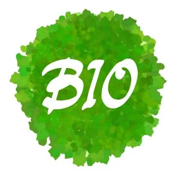 Bio lettering Stock Illustration