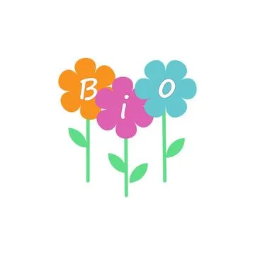 Bio logo flowers Bio vector logo design template. Eco concept symbol icon.... Stock Photos