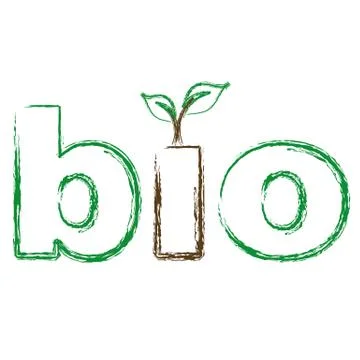 Bio logo sketch Stock Illustration