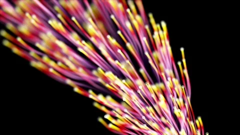 Bio Network clourful wire and ethernet cables Stock Footage 73710498
