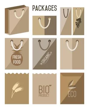 Bio pack, eco , vector icon. Stock Illustration