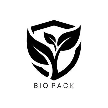 Bio Pack Logo for Shield Eco Protection    Stock Illustration