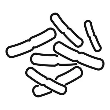 Bio probiotic icon outline vector. Gut bacteria Illustrazione stock