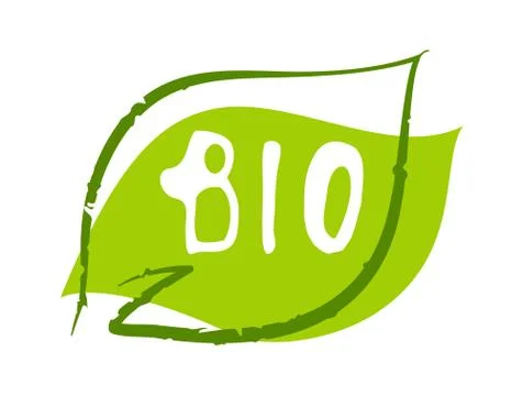 Bio sticker Stock-Illustration