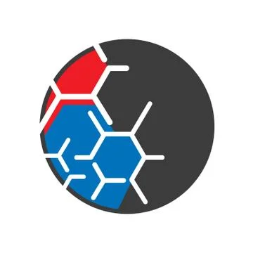 Bio technology Lab logo sign template vector design symbol Stock Illustration