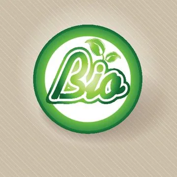 Bio. Vector  concepts ecological symbol for you design. Stock Illustration
