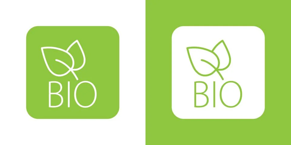 Bio vector icon Illustrazione stock