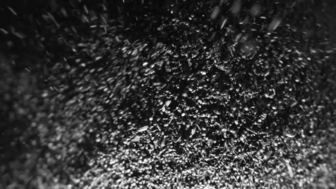Biochar crumbles in a heap, coal particles falling, Pyrolysis, Decarbonization. Stock Footage 264469896