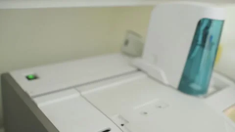 Biochemical analyzer in a modern laboratory Stock Footage 170199356