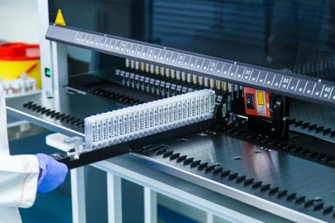 Biochemical automatic analyzer. Stock Photos