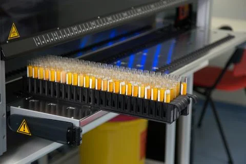 Biochemical automatic analyzer. Stock Photos