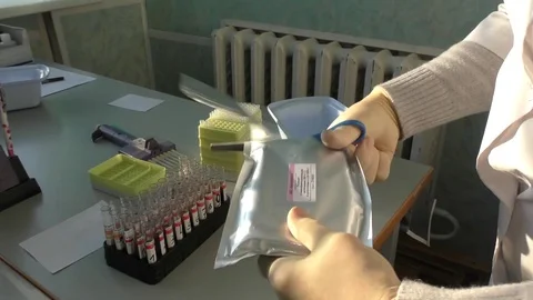 In the biochemical laboratory Stock Footage 71958314