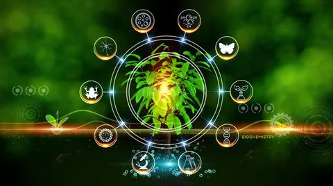 Biochemistry Concept Illustrazione stock