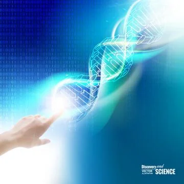 Biochemistry infographics design. Stock Illustration