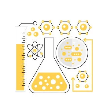 Biochemistry laboratory test 스톡 일러스트