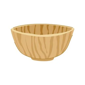 Biodegradable bamboo plate cartoon vector illustration Stock Illustration