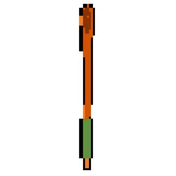 Biodegradable bamboo utensils pixel art vector illustration Stock Illustration