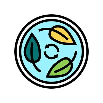 Biodegradable cosmetic color icon vector illustration Stock Illustration