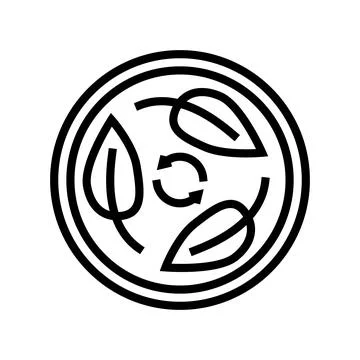 Biodegradable cosmetic line icon vector illustration Stock Illustration