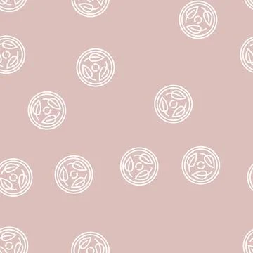 Biodegradable cosmetic line seamless pattern Stock Illustration