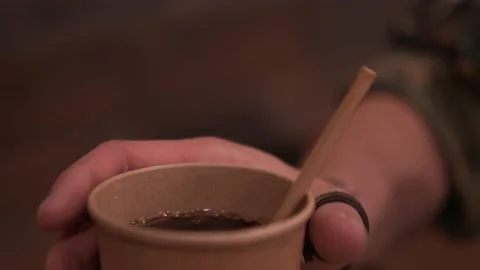 Biodegradable cutlery Stock Footage 191056392