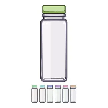 Biodegradable eco friendly jar cartoon vector graphic Stock Illustration