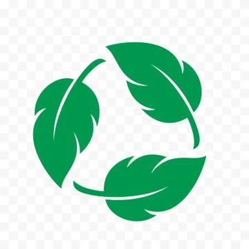 Biodegradable icon, recyclable and plastic free vector label. Eco safe and bi Stock Illustration