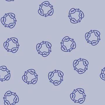 Biodegradable line vector seamless pattern Stock Illustration