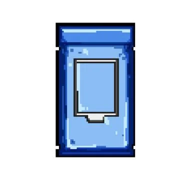 Biodegradable makeup remover wipes pixel art vector illustration Stock Illustration