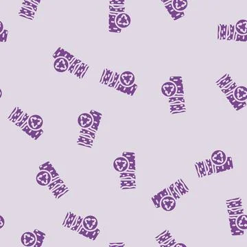 Biodegradable materials environmental glyph vector seamless pattern 스톡 일러스트
