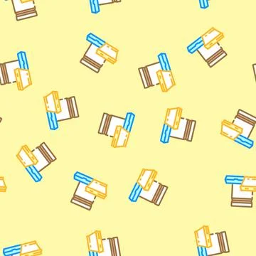 Biodegradable packaging sustainability vector seamless pattern 스톡 일러스트