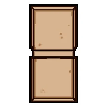 Biodegradable pizza box pixel art vector illustration Stock Illustration
