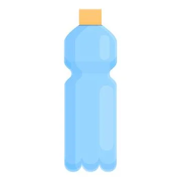 Biodegradable plastic bio bottle icon, cartoon style Stock Illustration