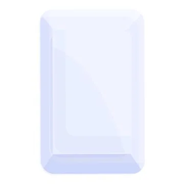 Biodegradable plastic food pack icon, cartoon style Stock Illustration
