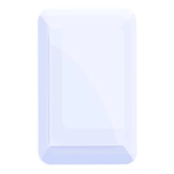 Biodegradable plastic food pack icon, cartoon style Stock Illustration