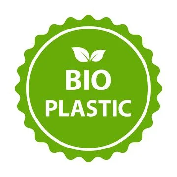 Biodegradable plastic icon vector plant eco friendly compostable material p.. Stock-Illustration