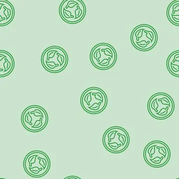 Biodegradable product label warning line seamless pattern Stock Illustration