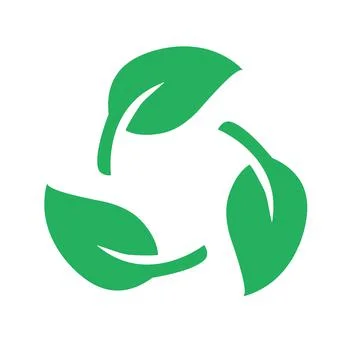 Biodegradable recyclable plastic free package icon. Stock Illustration