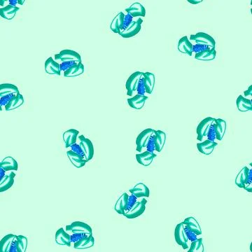 Biodegradable waste sorting isometric icon seamless pattern Stock Illustration
