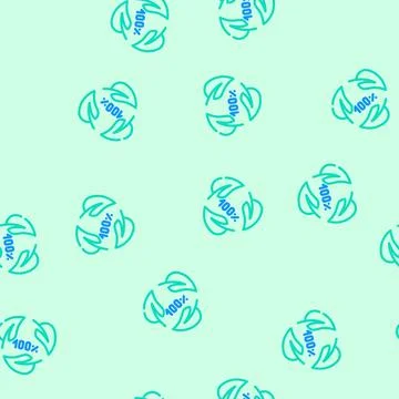 Biodegradable waste sorting vector seamless pattern Stock Illustration