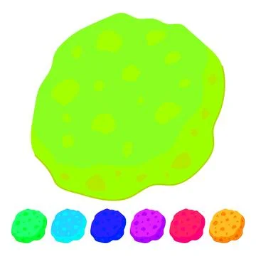 Biodegradable yellow sponge vector cartoon graphic Stock Illustration