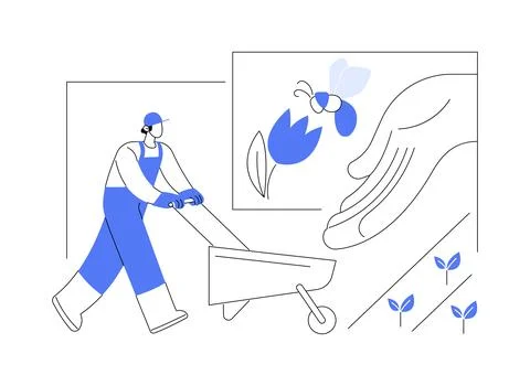 Biodiversity conservation abstract concept vector illustration. Ilustración de archivo