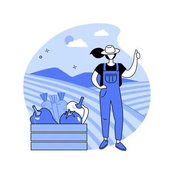 Biodynamic farming abstract concept vector illustration. Stock Illustration