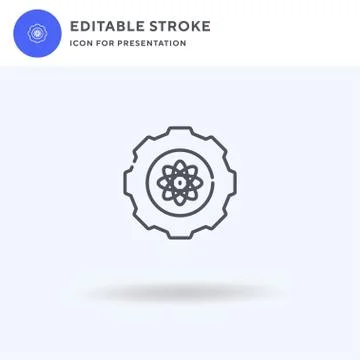 Bioengineering icon vector, filled flat sign, solid pictogram isolated on white Illustrazione stock