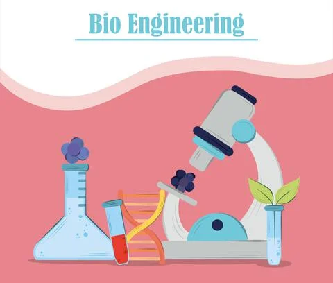 Bioengineering science education イラスト素材