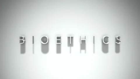 Bioethics 3D title animation with shadow... | Stock Video | Pond5