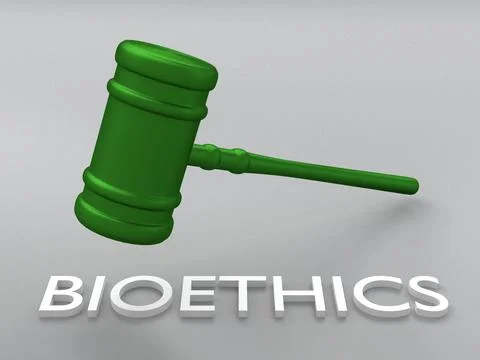 BIOETHICS - ethical concept Stockillustratie