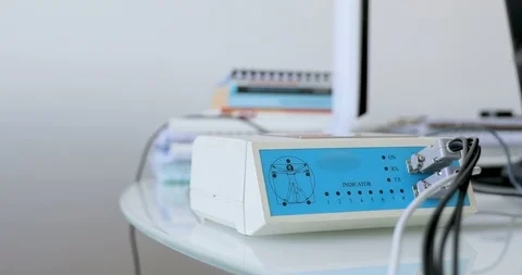 Biofeedback Theraphy Patient Being Tested Stock Footage 102318499