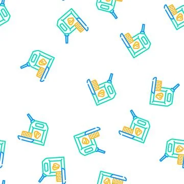 Biofuel corn vector seamless pattern Stock Illustration