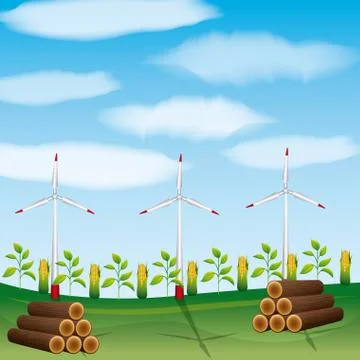 Biofuel ecology alternative Stockillustratie